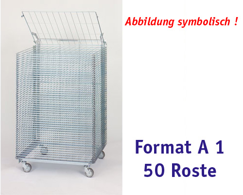 Stapeltrockner Format A 1 Belegfläche 620 x 910 mm | 50 Roste
