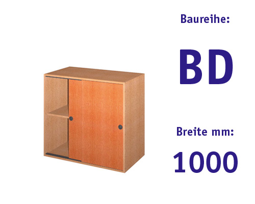 Aufsatzschrank mit 2 Schiebetüren HBT: 915 x 1000 x 525 mm
