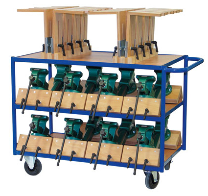 Gerätewagen für Laubsägetische und Schraubstöcke,