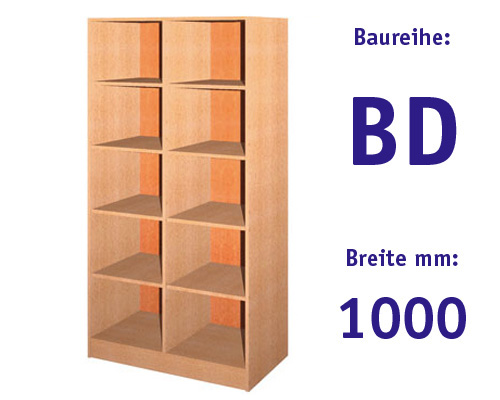 Schrankregal ohne Türen HBT: 1907 x 1000 x 525 mm