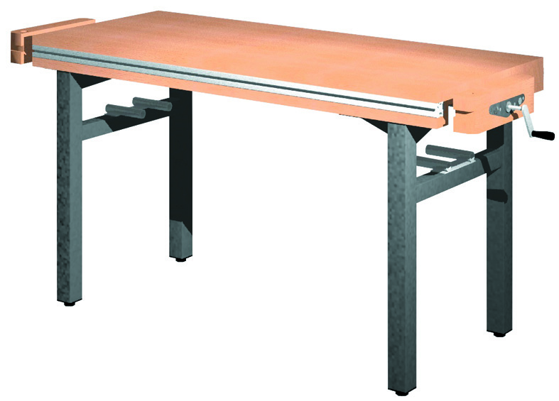 Universal-Werkbank 1500-2GS-SPA Platte: 1500 x 650 mm, ARBEITSHÖHE 800 mm.