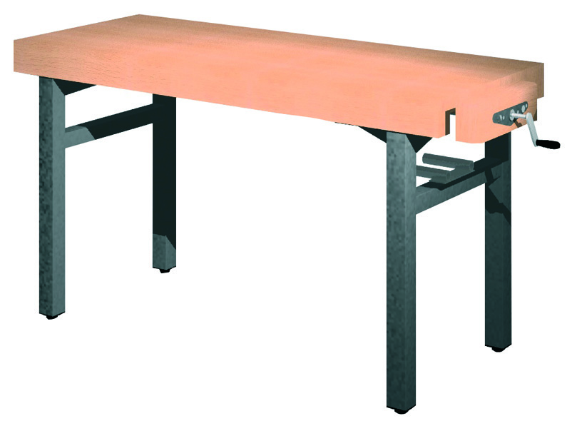 Universal-Werkbank 1000-1R-SPA Platte: 1500 x 650 mm, ARBEITSHÖHE 800 mm.