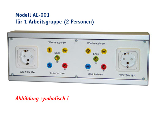 Abnahmeeinheit Modell AE-001 zur Montage in Installationskanälen