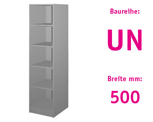 Schrankregal ohne Türen HBT: 1907 x 500 x 525 mm