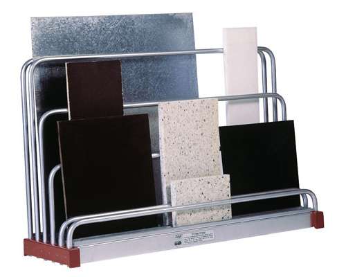 Tafel-Reststücke-Regal - 5 Fächer, Abmessungen LBH: 1600 x 480 x 1000 mm