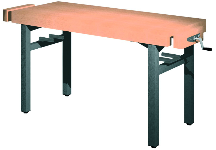 Universal-Werkbank 1000-2GS-SPA Platte: 1300 x 650 mm, ARBEITSHÖHE 850 mm.