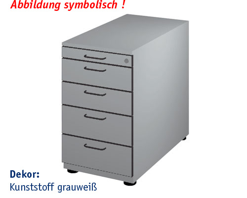 Beistellcontainer Modell BC-1 HBT: 720 x 430 x 800 mm | grauweiss