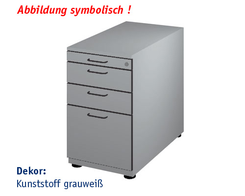 Beistellcontainer Modell BC-2 HBT: 720 x 430 x 800 mm | grauweiss