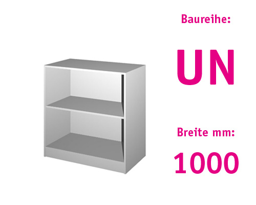 Schrankregal ohne Türen HBT: 1011 x 1000 x 525 mm