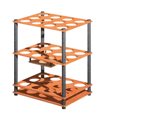 Materialständer, LBH: 520 x 400 x 660 mm, für Profile, Leisten, Stangen, Rohre.