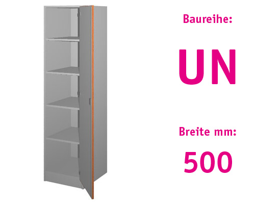 Materialschrank mit 1 Drehtüre HBT: 1907 x 500 x 525+20 mm