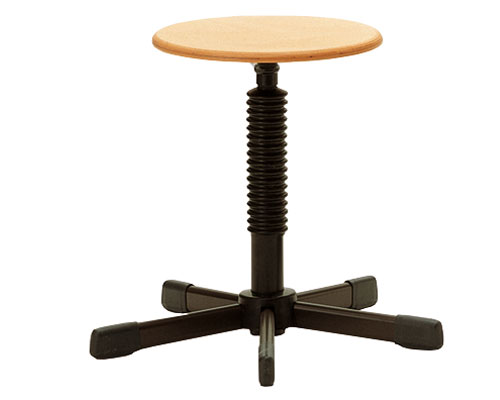 Drehhocker mit Sicherheitsgasfeder, höhenverstellbar von 420 bis 550 mm,