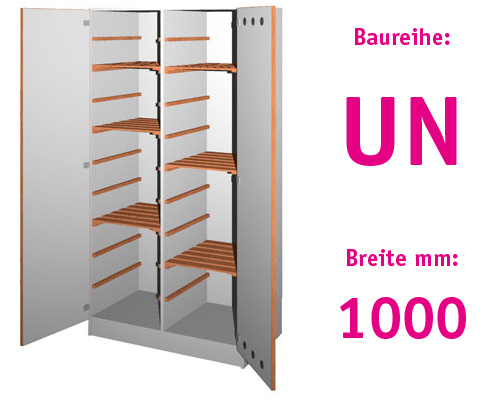 Kombinierter Tonschrank mit 2 Drehtüren HBT: 1907 x 1000 x 525+20 mm