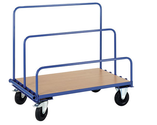 Plattenwagen mit 3 Rohrbügeln Ladefläche 1200 x 800 mm,