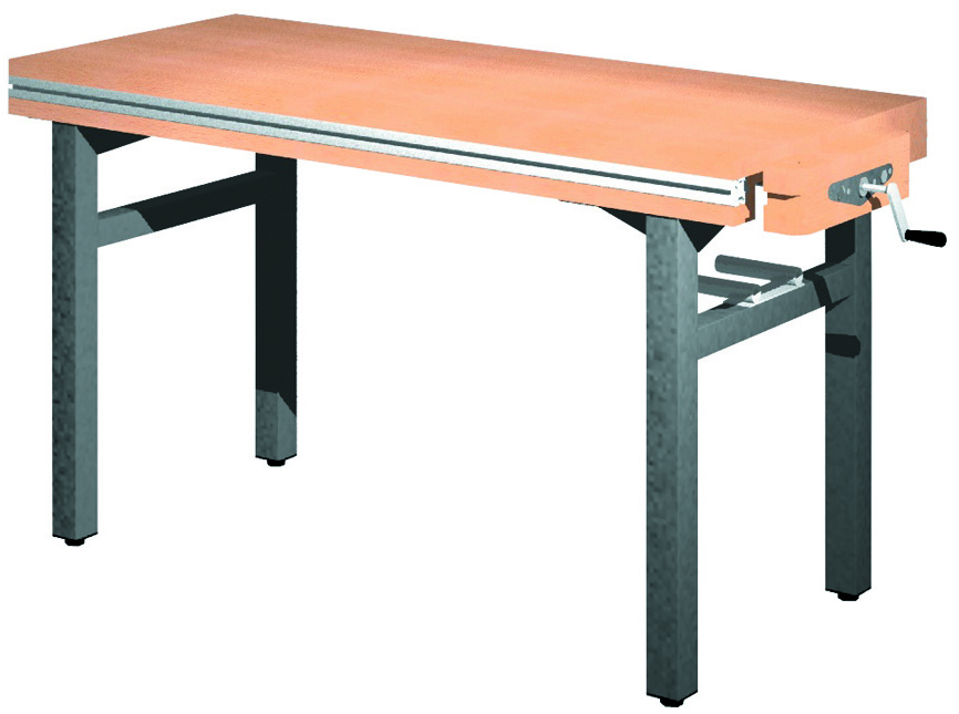 Universal-Werkbank 1500-1R-SPA Platte: 1300 x 650 mm, ARBEITSHÖHE 800 mm.