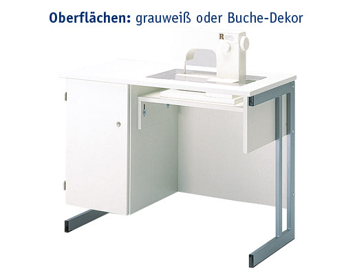 Nähmaschinentisch Modell 296 ZB LTH: 1000 x 520 x 760 mm | BUCHE-DEKOR,