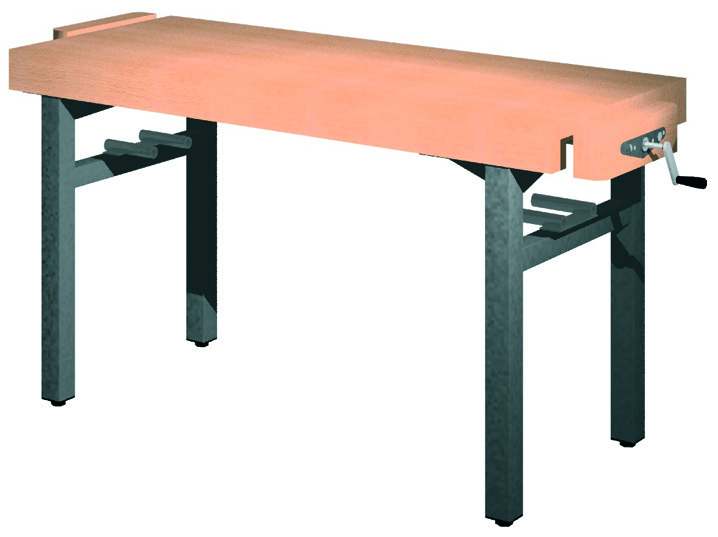 Universal-Werkbank 1000-2DIA-SPA Platte: 1500 x 650 mm, ARBEITSHÖHE 850 mm.