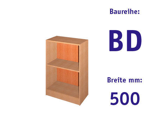 Schrankregal ohne Türen HBT: 1011 x 500 x 525 mm