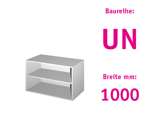 Schrankregal ohne Türen HBT: 595 x 1000 x 525 mm