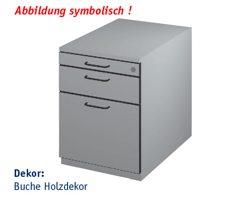 Einbau-Schubladenblock Modell ESB-2 HBT: 545 x 430 x 630 mm | grauweiss