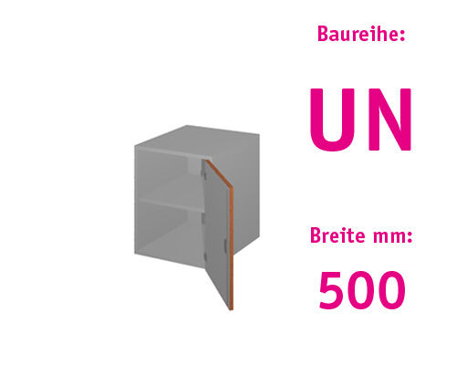 Aufsatzschrank mit 1 Drehtüre HBT: 595 x 500 x 525+20 mm