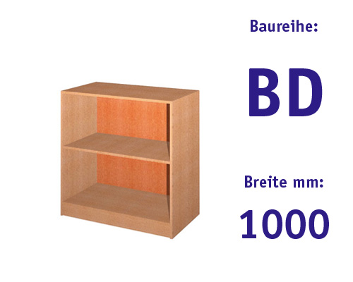 Schrankregal ohne Türen HBT: 1011 x 1000 x 525 mm