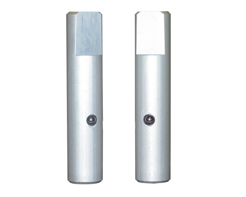 Rundbankhaken aus Aluminium, Länge 120 mm, Ø 25 mm, voll versenkbar,