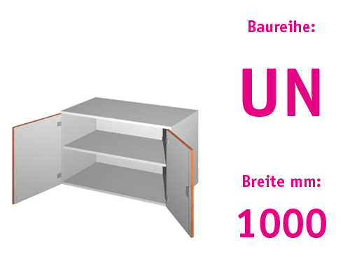 Aufsatzschrank mit 2 Drehtüren HBT: 595 x 1000 x 525+20 mm