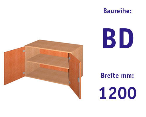 Aufsatzschrank mit 2 Drehtüren HBT: 595 x 1200 x 525+20 mm