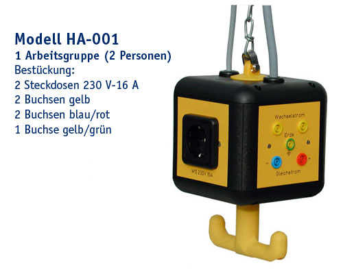 Hängeampel Modell HA-001 / 230V / Kleinspannung zur Montage an der Decke