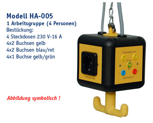 Hängeampel Modell HA-005/230 V/Kleinspannung zur Montage an der Decke