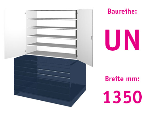 Aufsatzschrank für Format A 0 HBT: 1076 x 1350 x 525+20 mm