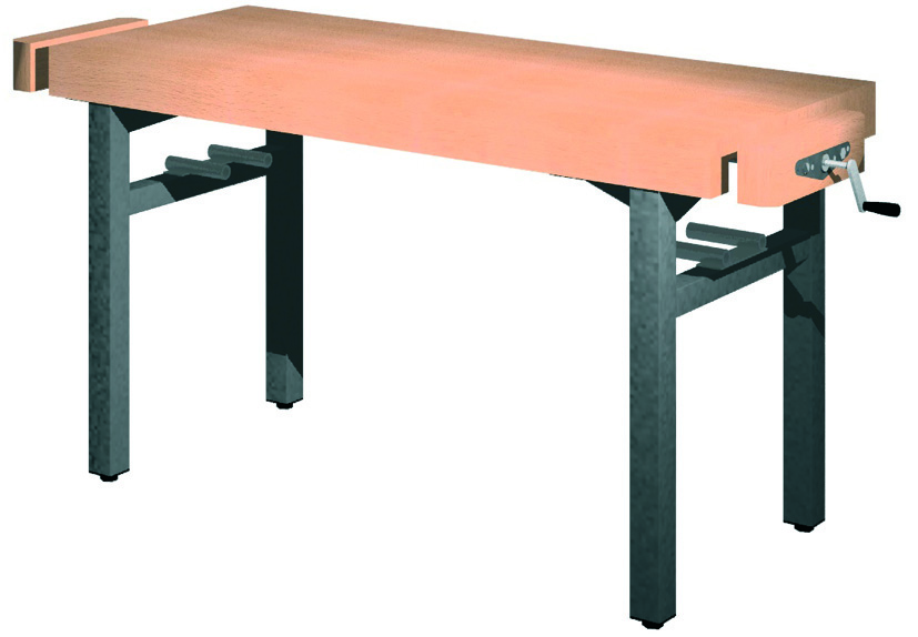 Universal-Werkbank 1000-2GS-SPA Platte: 1500 x 650 mm, ARBEITSHÖHE 850 mm.