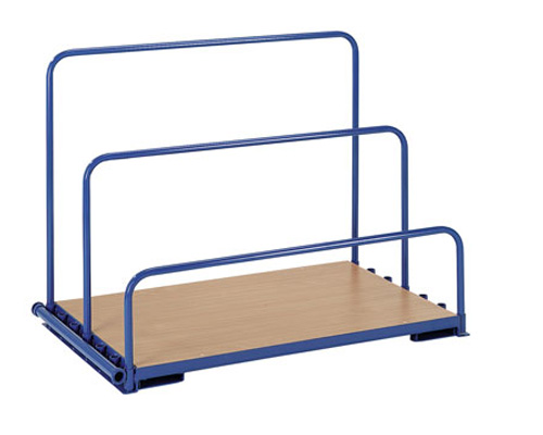 Plattenständer mit 3 Rohrbügeln Ladefläche 1200 x 800 mm,